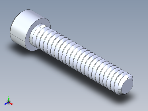 粗螺纹 SHCS 螺钉-SHCS 10-24.x1.STEP