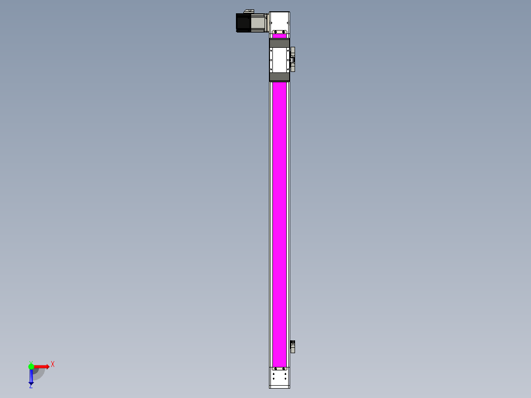 同步带滑台-欧规BC6-L120-S900-L-P40-D3俯视图