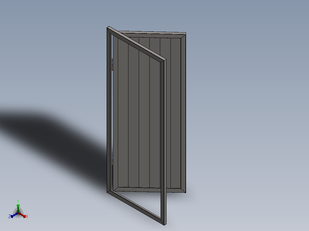 地窖门正等轴测图