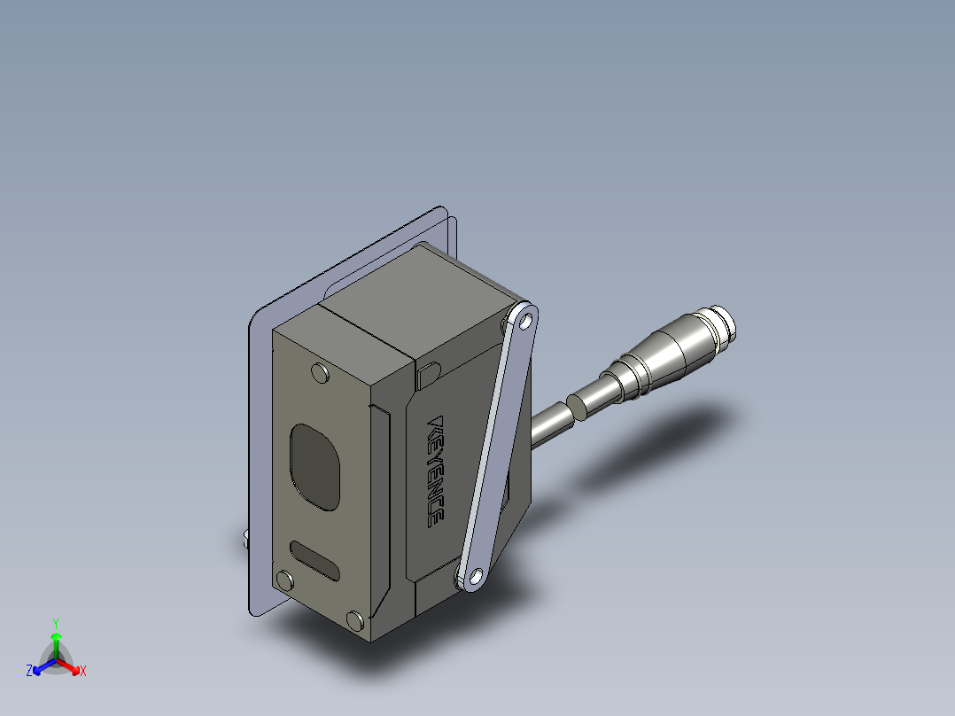 基恩士IL-065_kc图纸模型正等轴测图