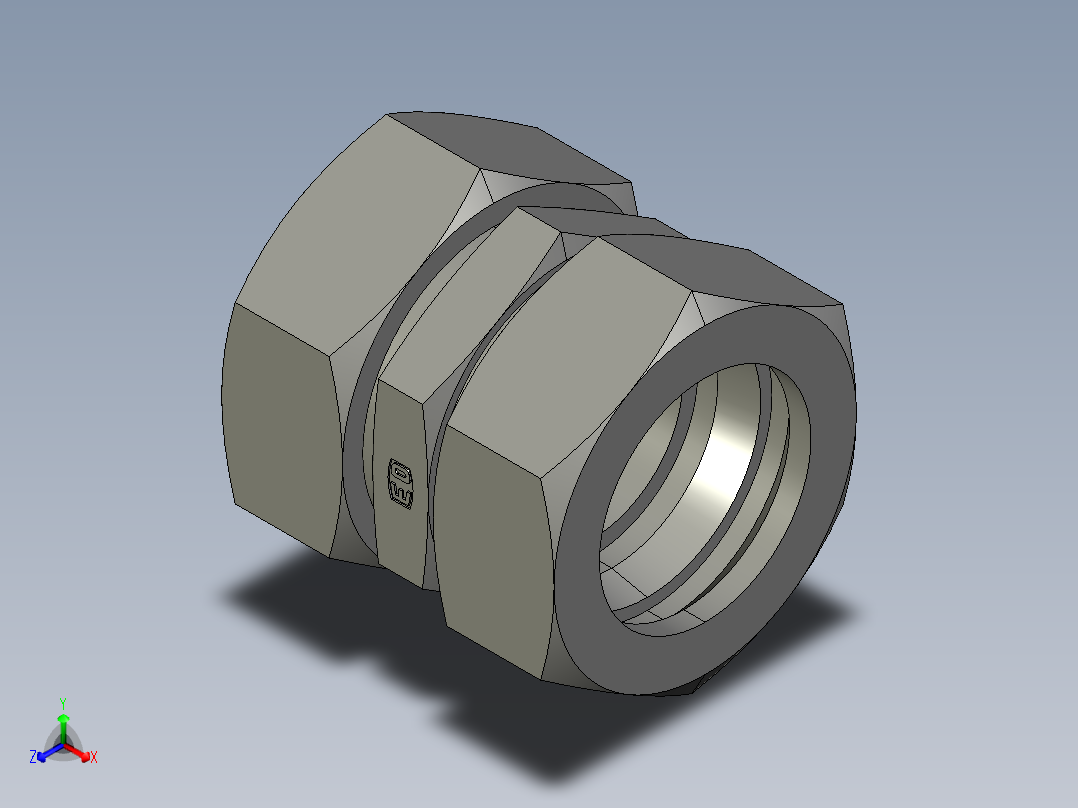 卡套式工业通用硬管接头EO Union G42ZLCF主视图