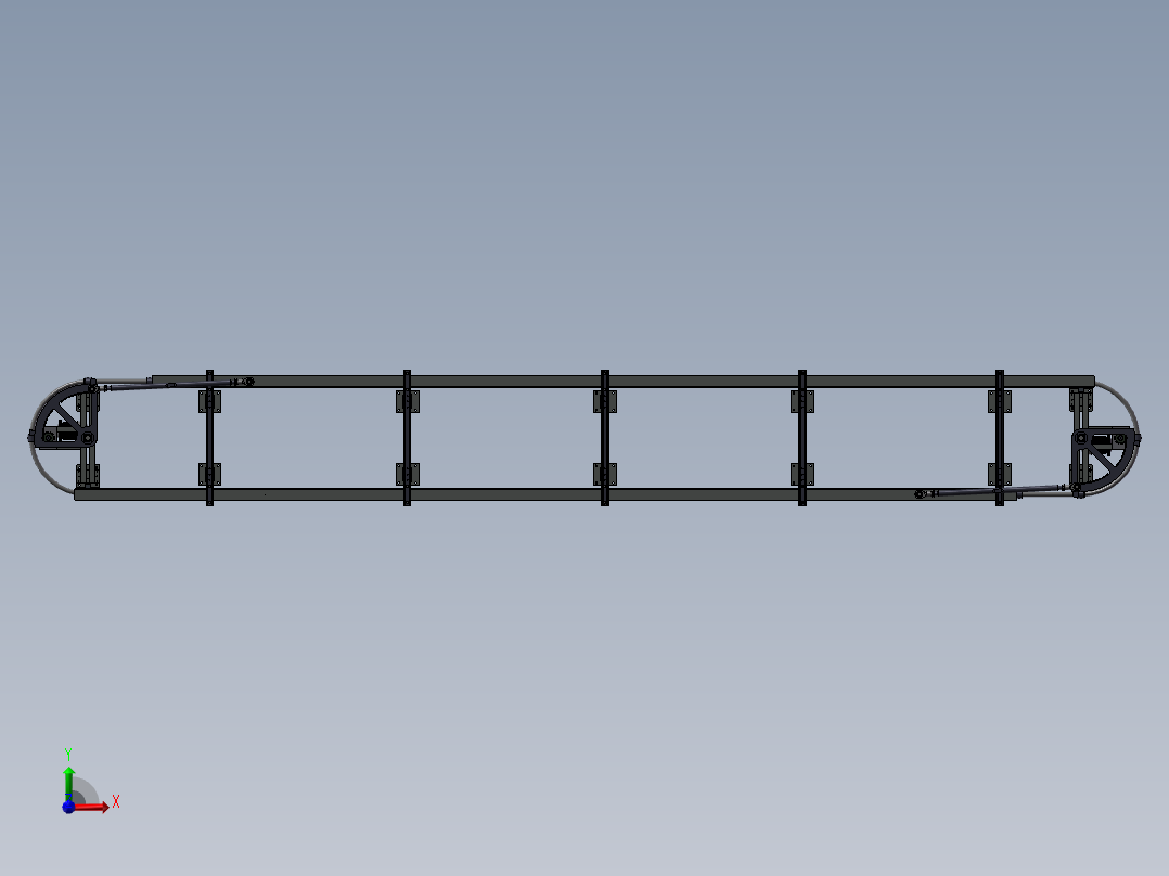 挂蜡、浸漆、镀层环形循环线前视图