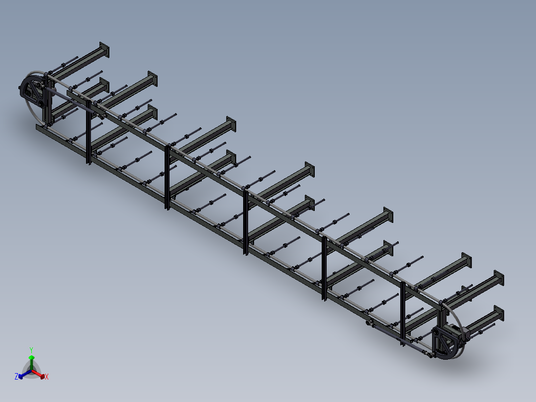 挂蜡、浸漆、镀层环形循环线正等轴测图