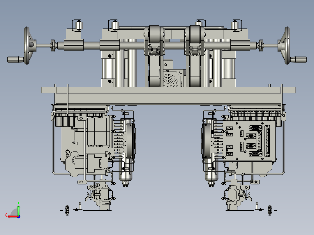 压缩摩擦试验机后视图