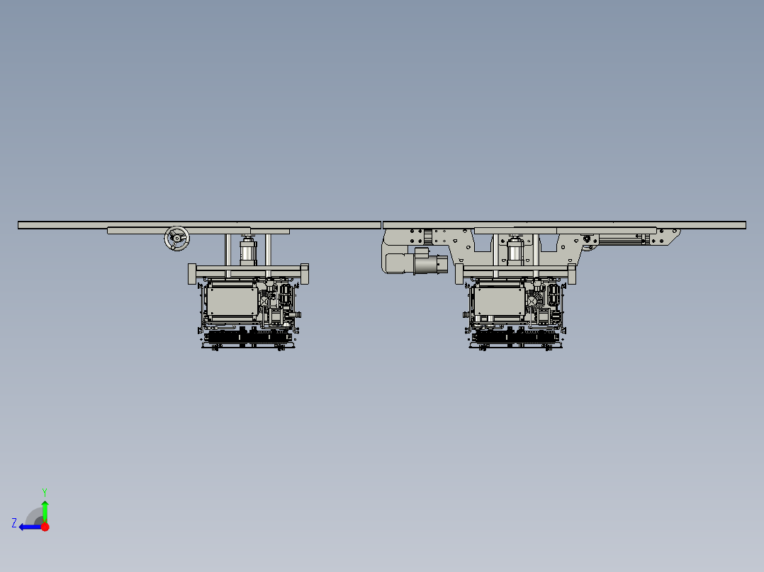 压缩摩擦试验机右视图