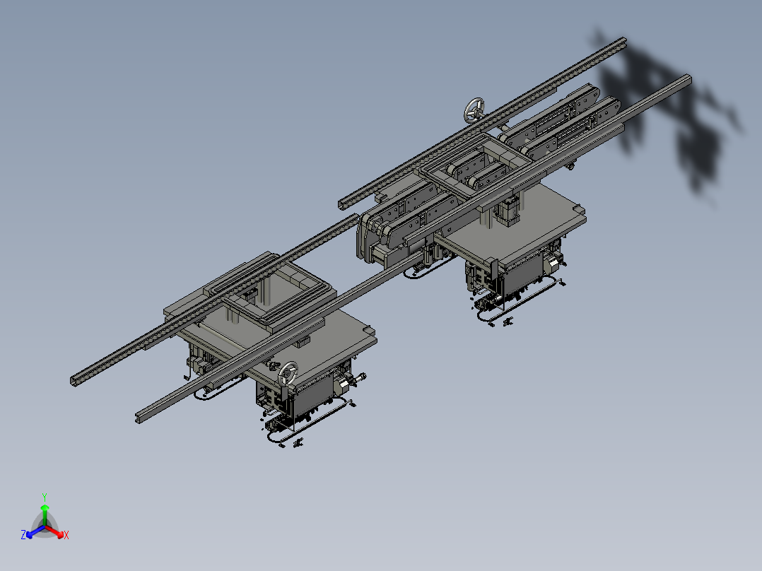 压缩摩擦试验机正等轴测图
