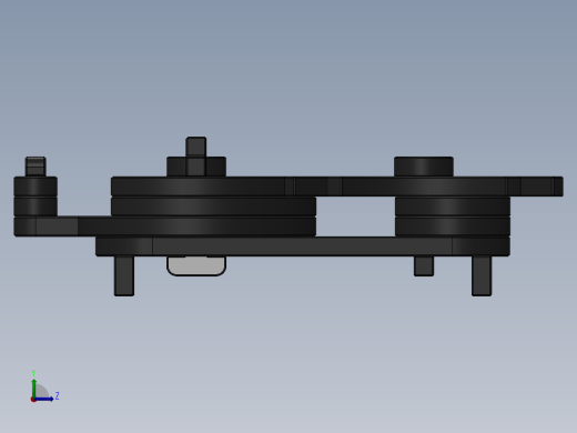 激光下料拼图棘轮间歇机构AutoCAD, Autodesk 3ds Max, Parasolid, SOLIDWORKS 2016, STEP _ IGES左视缩略图