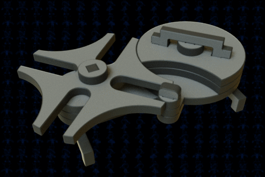 激光下料拼图棘轮间歇机构AutoCAD, Autodesk 3ds Max, Parasolid, SOLIDWORKS 2016, STEP _ IGES缩略图
