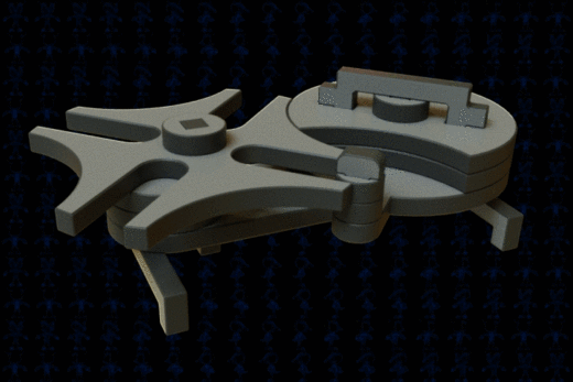 激光下料拼图棘轮间歇机构AutoCAD, Autodesk 3ds Max, Parasolid, SOLIDWORKS 2016, STEP _ IGES缩略图
