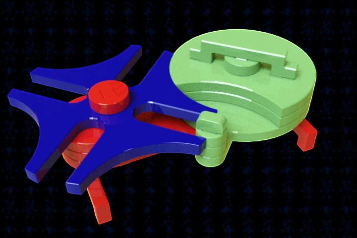 激光下料拼图棘轮间歇机构AutoCAD, Autodesk 3ds Max, Parasolid, SOLIDWORKS 2016, STEP _ IGES