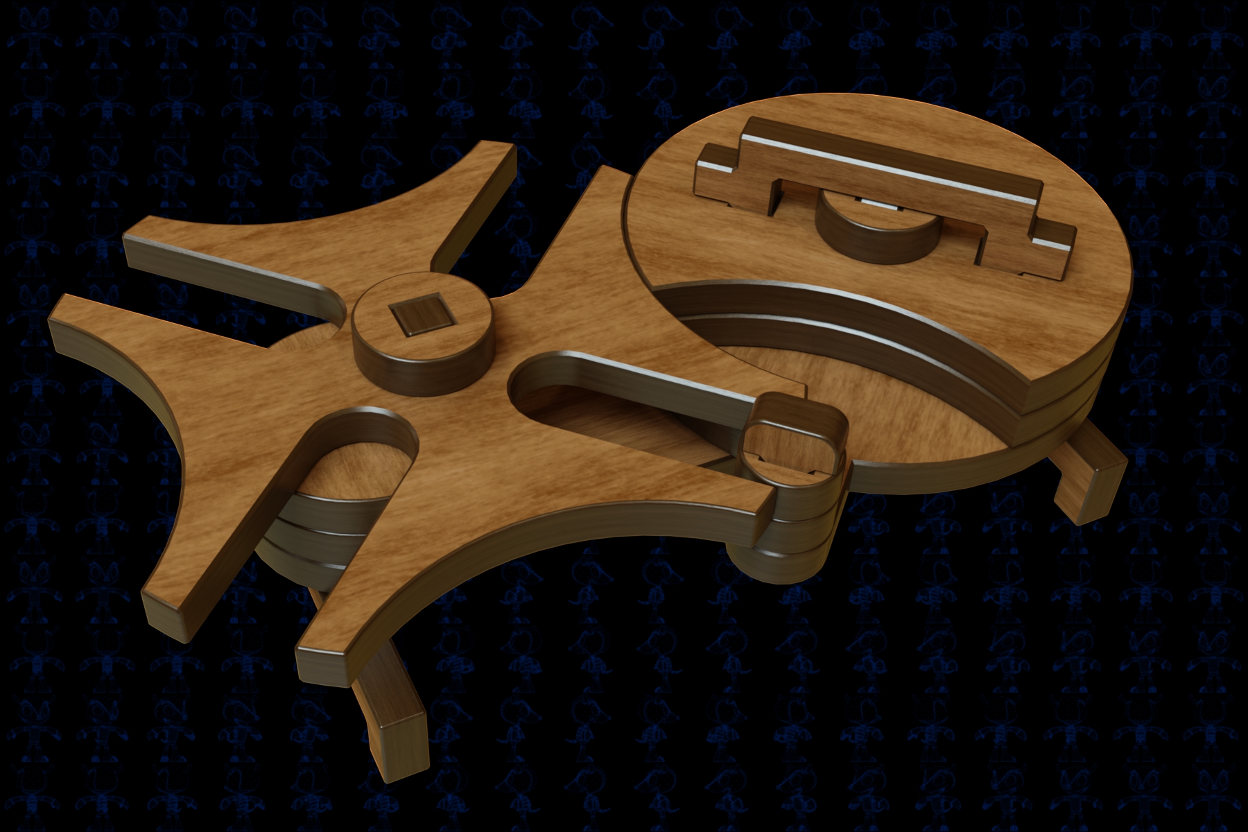 激光下料拼图棘轮间歇机构AutoCAD, Autodesk 3ds Max, Parasolid, SOLIDWORKS 2016, STEP _ IGES