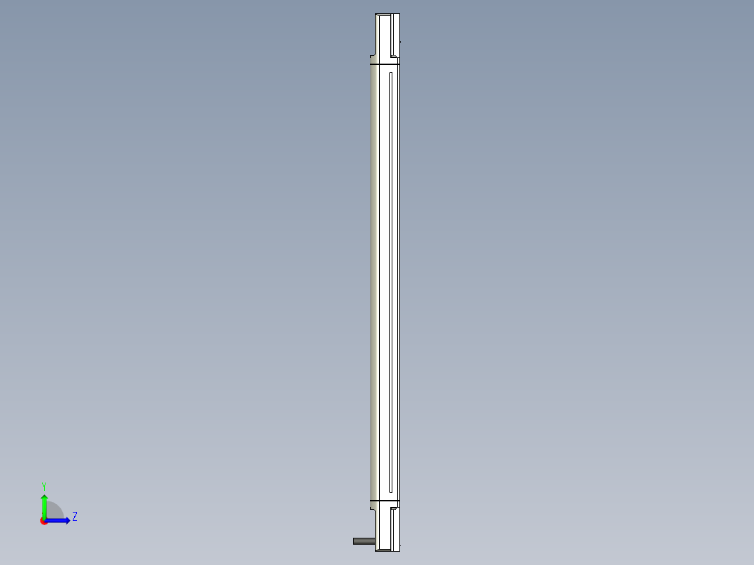 基恩士SL-V12L_T_kc图纸模型左视图