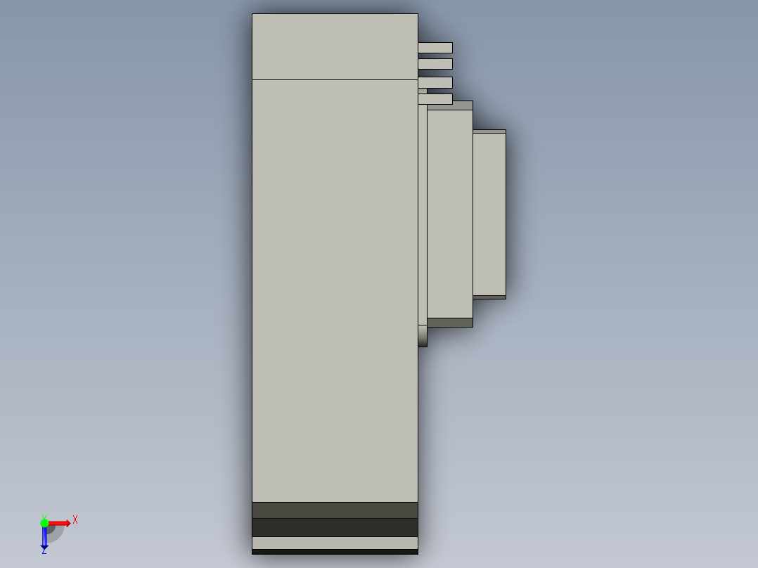 基恩士FS-V20R_kc图纸模型俯视图