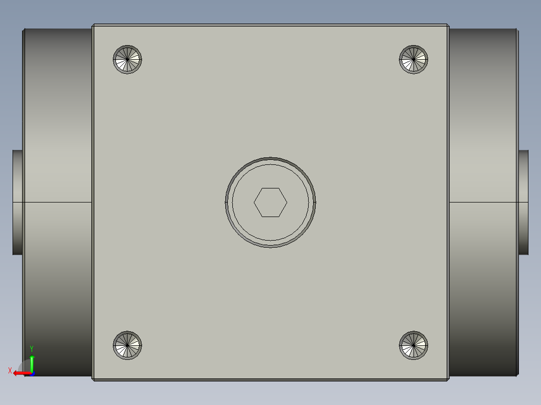 HZT70-L2-(A)-S2-P2-(14-30-50-M5-70)-双输出轴14后视图