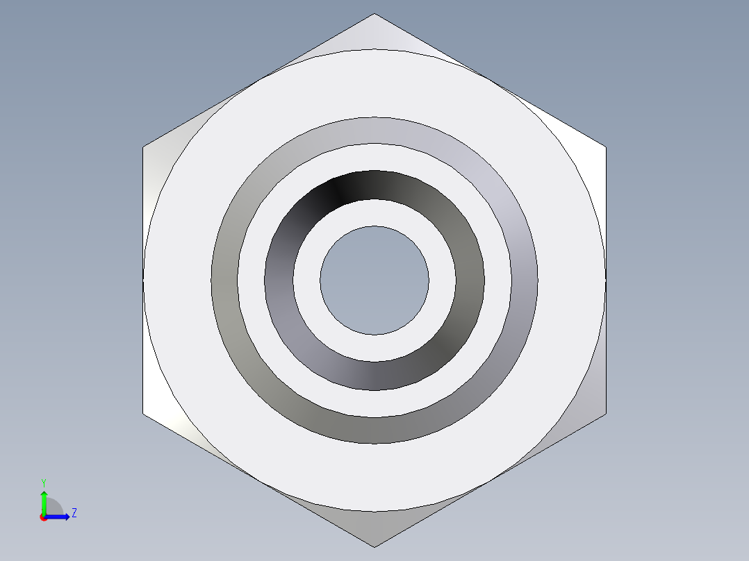 卡套式工业通用硬管接头EO_Bulkhead_union_SV06LOMD71左视图