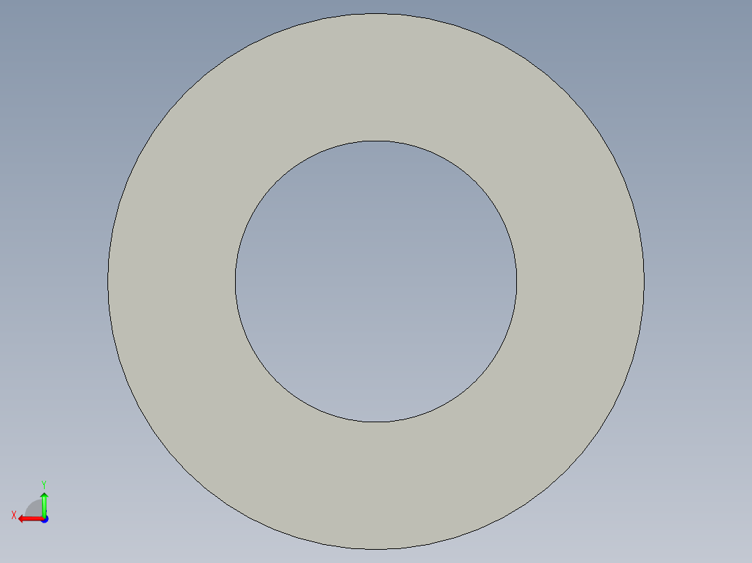 M8 screw size FLAT WASHER.STEP后视图