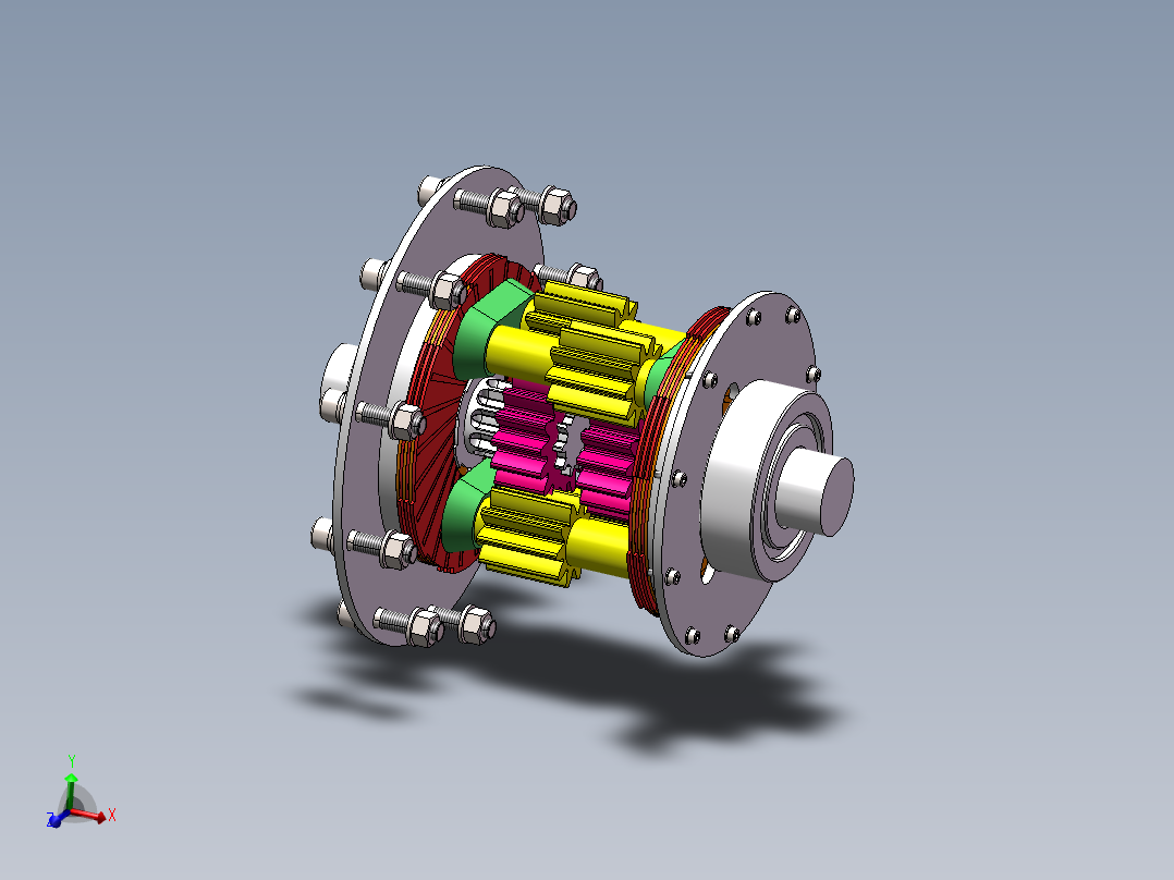 限滑差速器结构设计含SW三维+CAD图纸