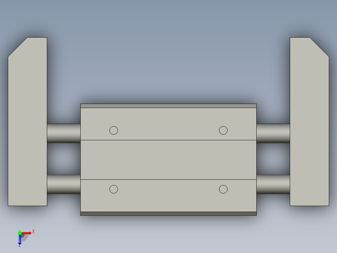 普通气爪PH07-20俯视图