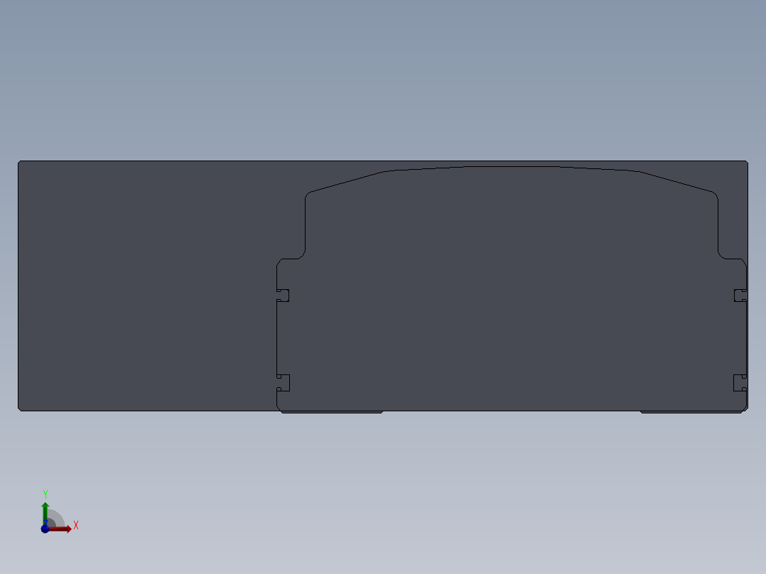 直线模组LHA22-1-可变-L设计图纸前视图