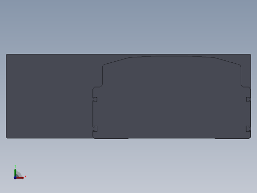 直线模组LHA22-1-可变-L设计图纸前视缩略图