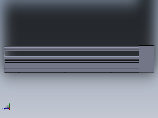 直线模组LHA22-1-可变-L设计图纸右视缩略图