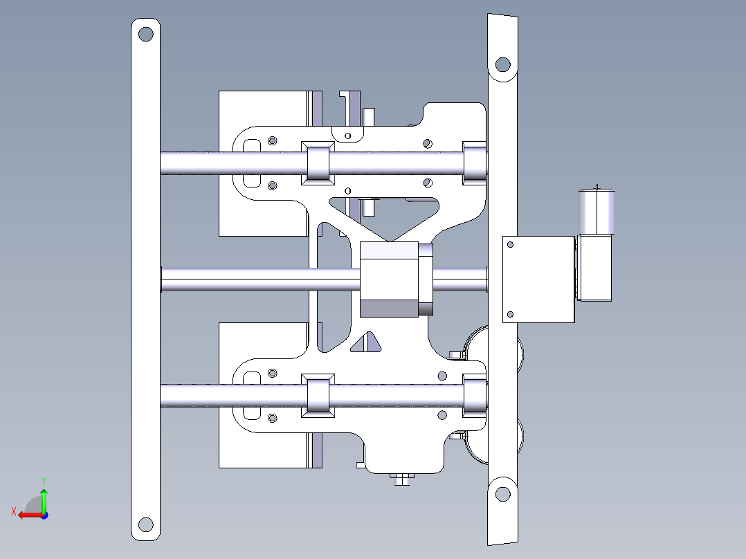 制动踏板模型后视图