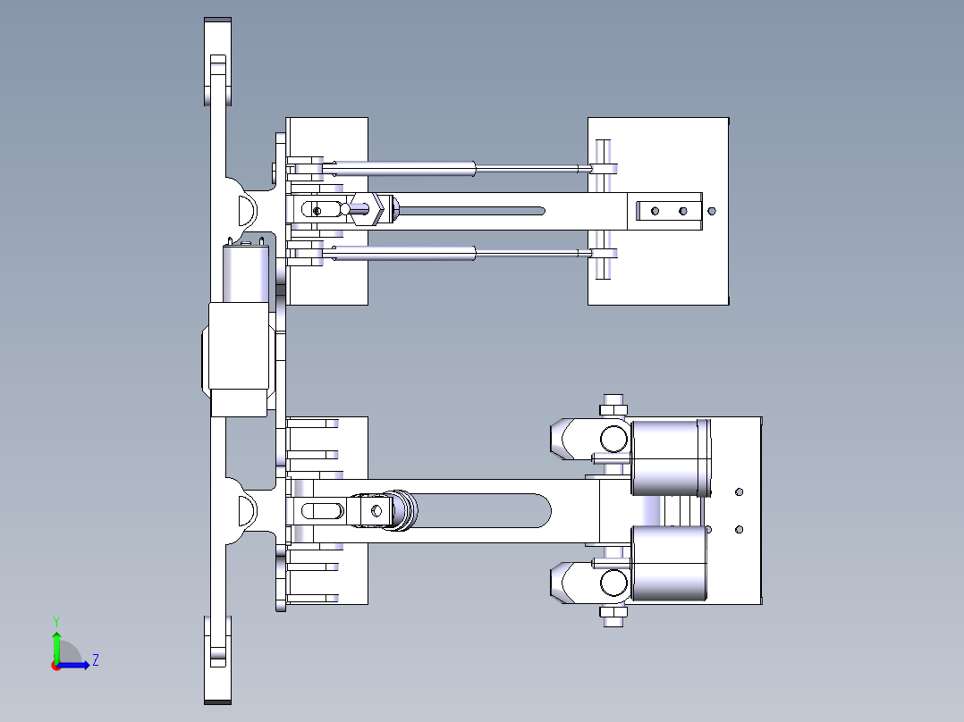 制动踏板模型左视图
