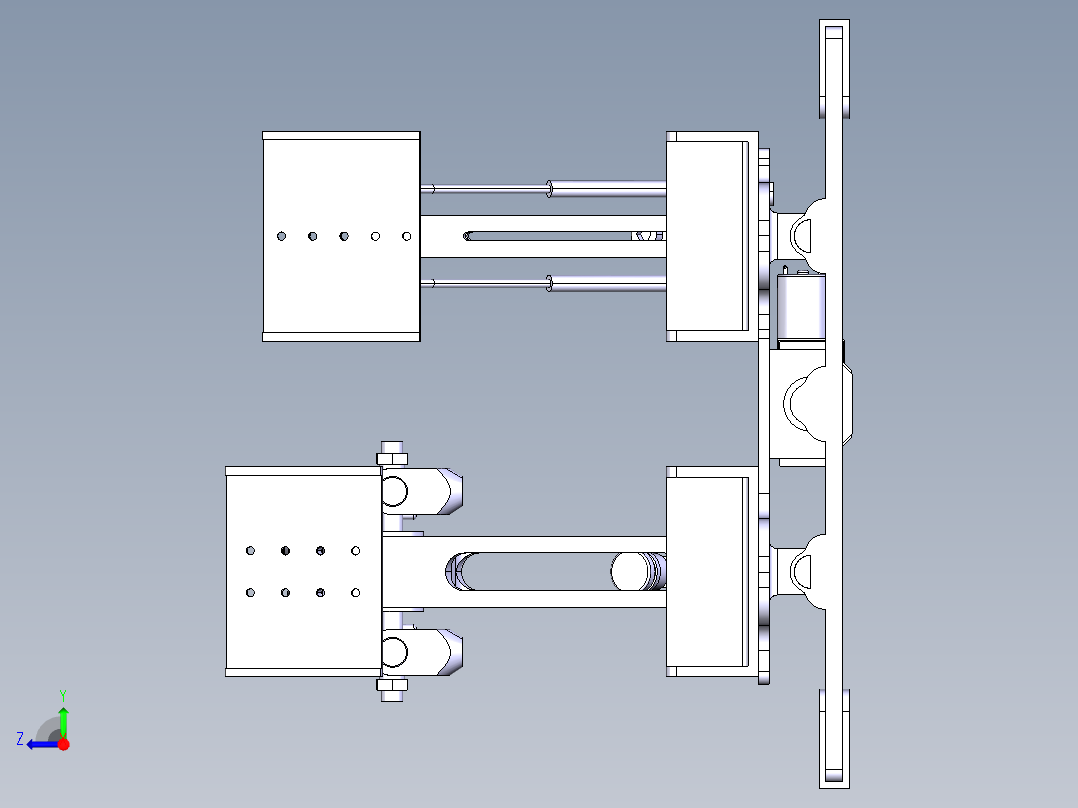 制动踏板模型右视图