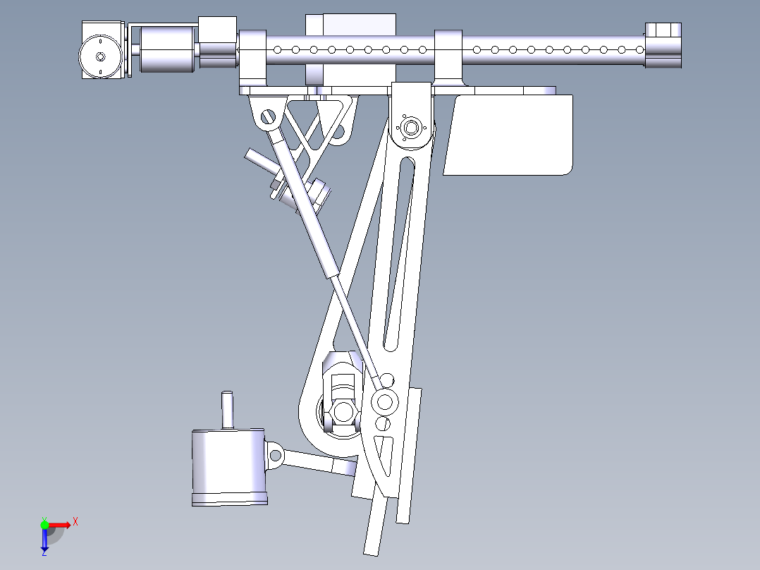 制动踏板模型俯视图