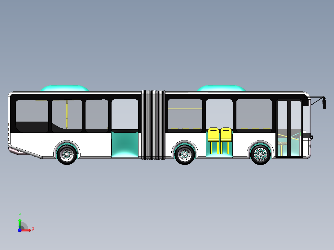 公交车 sw14前视图