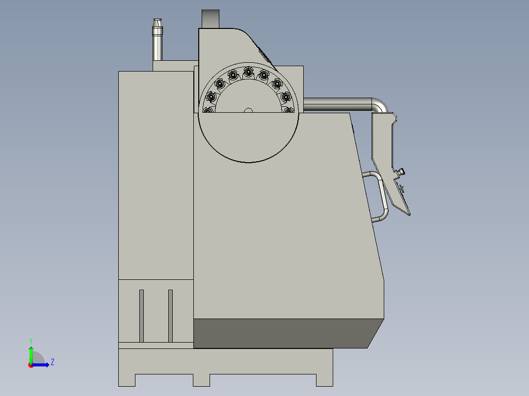 A3004058-HURCO VM1 立式铣床左视图