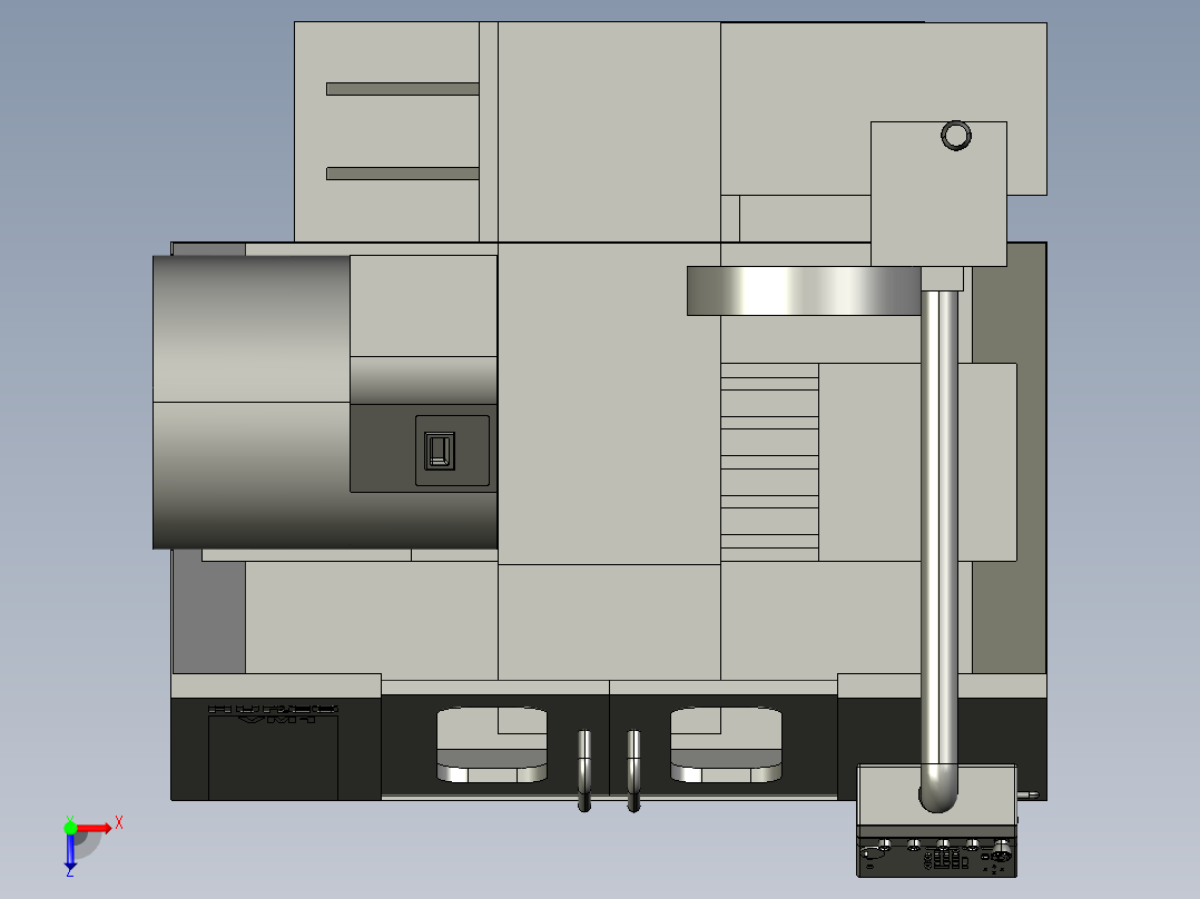 A3004058-HURCO VM1 立式铣床俯视图