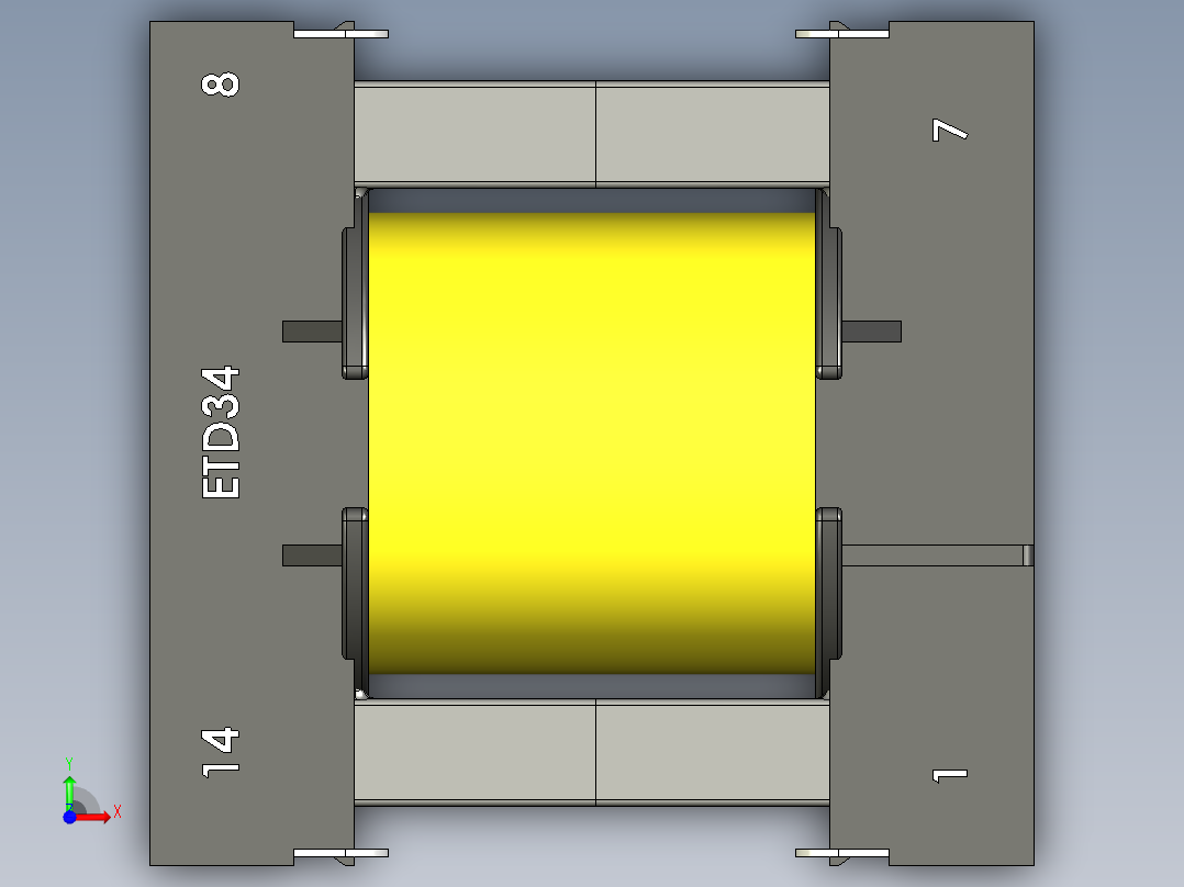ETD34贴片前视图