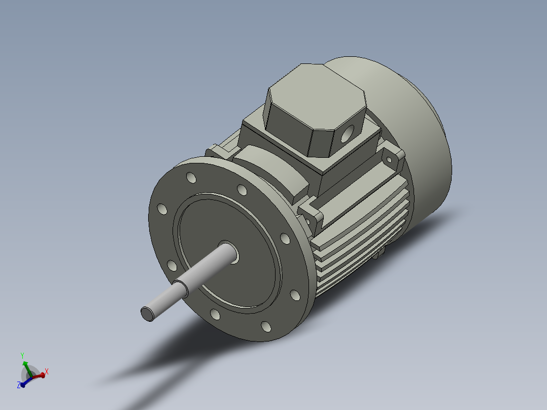 交流感应电机1.5马力3安培3相