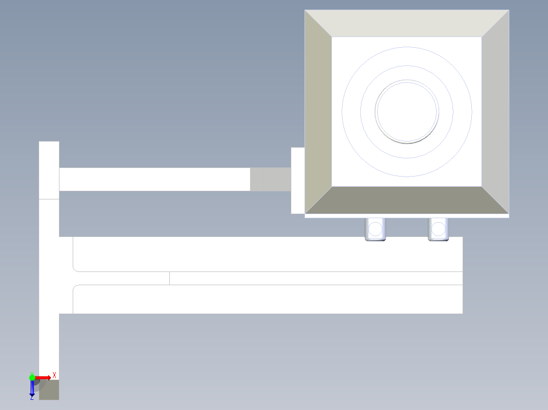激光熔覆头俯视图