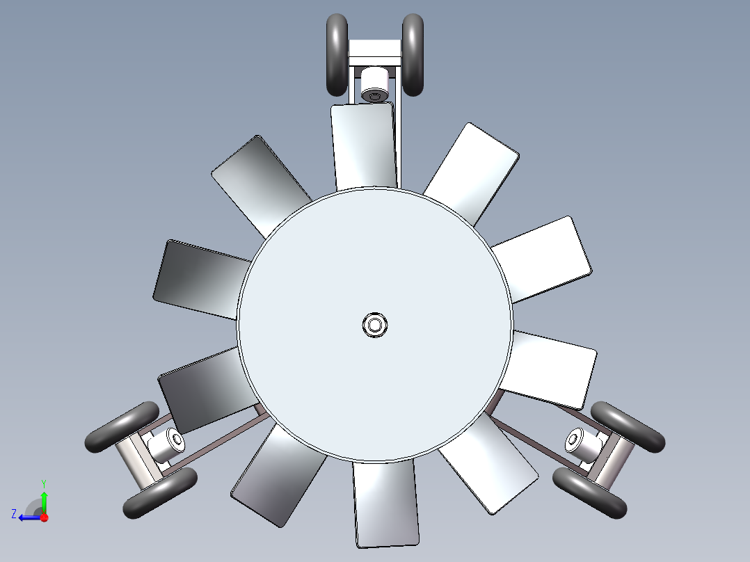 管道机器人管道清理机器人右视图