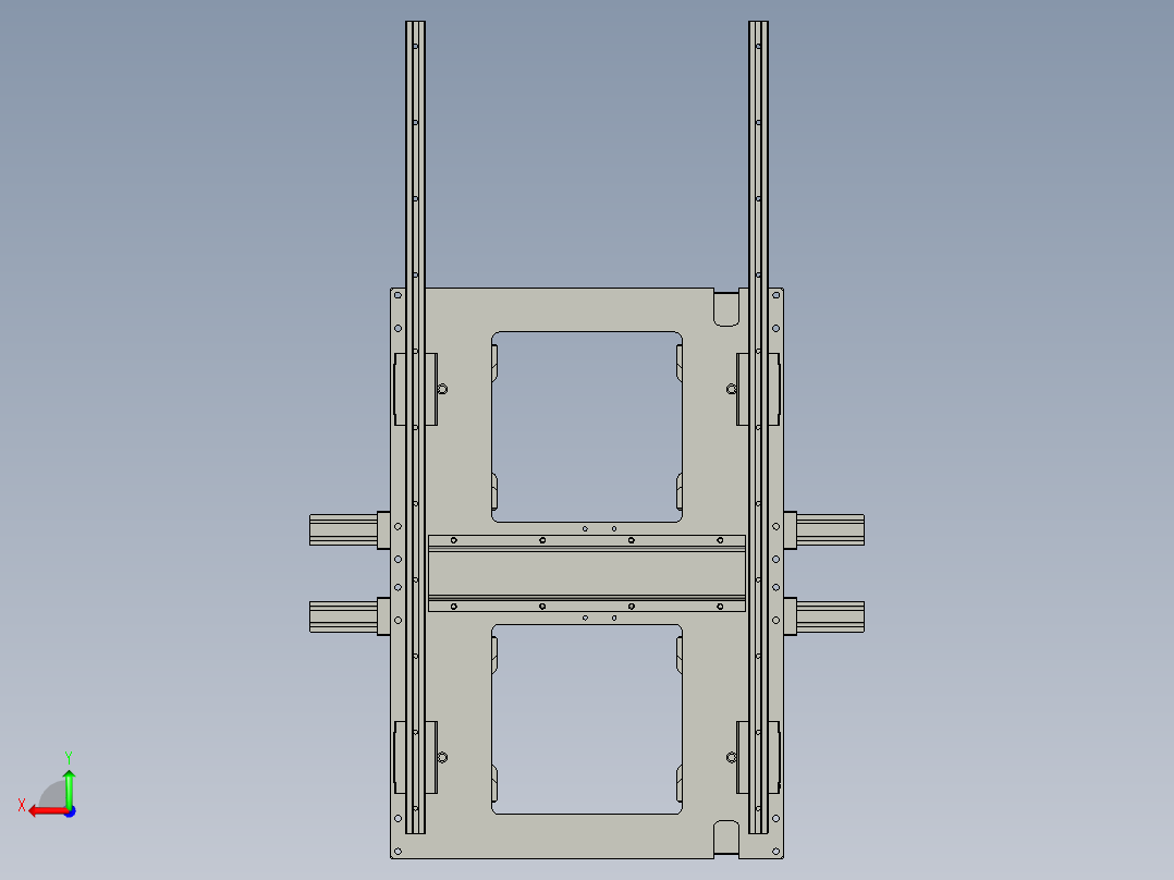 杯盖放置模组1后视图