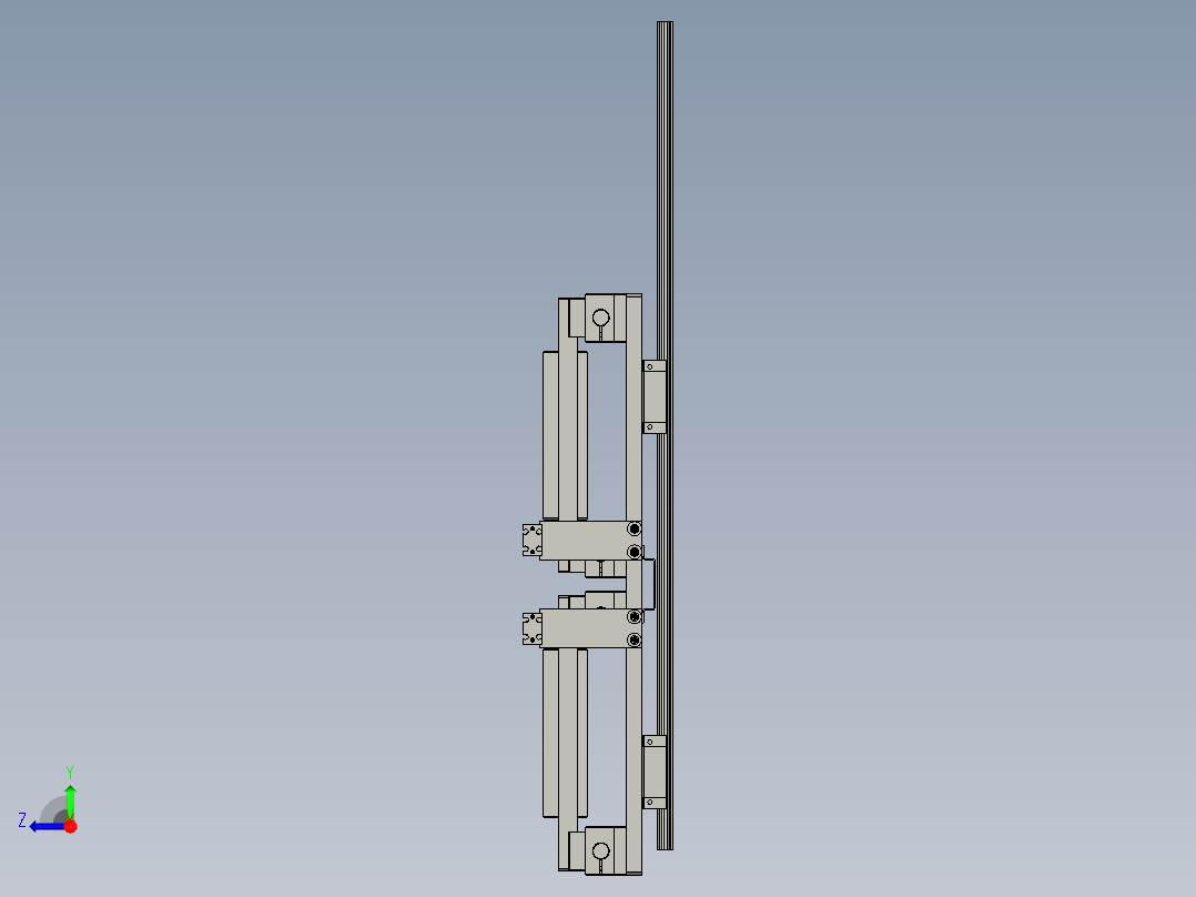 杯盖放置模组1右视图