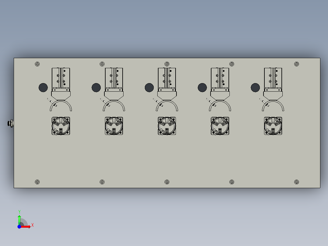 缸套对中架新前视图