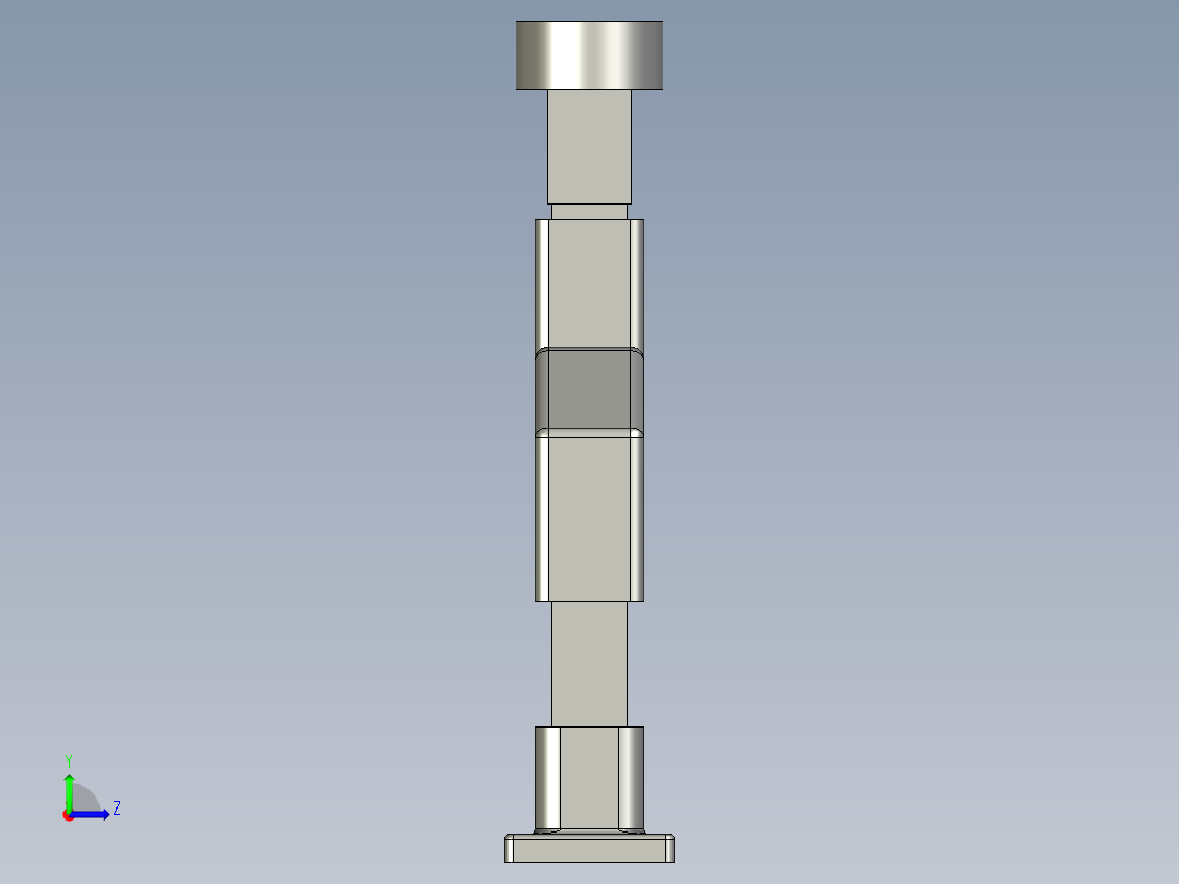 拐弯中型悬臂组件左视图