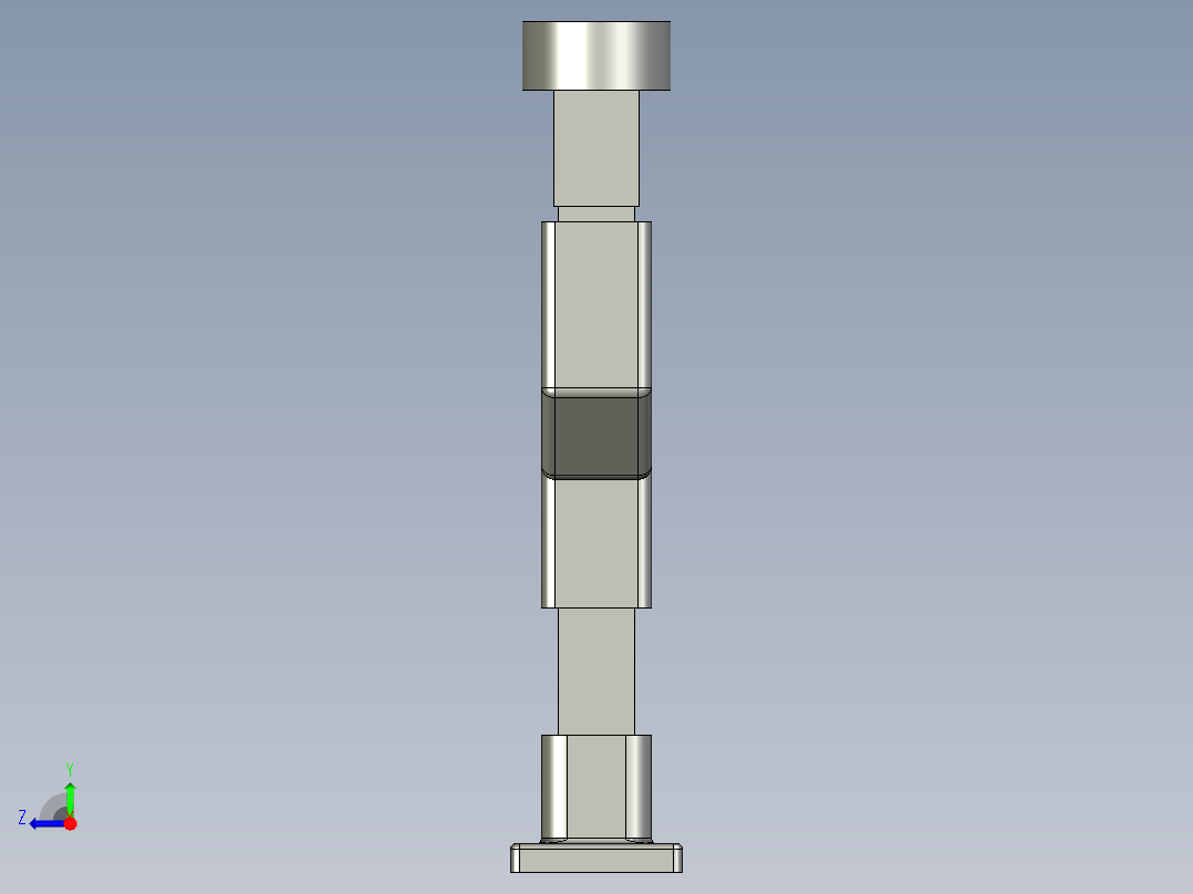 拐弯中型悬臂组件右视图