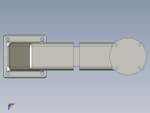 拐弯中型悬臂组件俯视缩略图