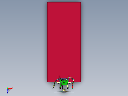 无人机发动机拉力推力测试装置俯视缩略图
