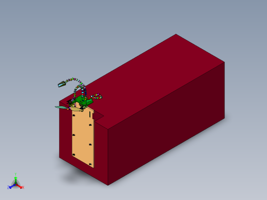 无人机发动机拉力推力测试装置正等轴测缩略图