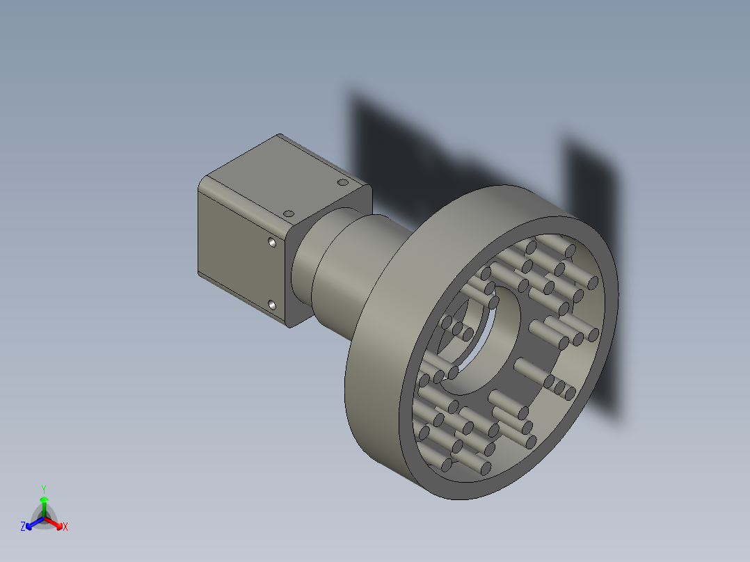 相机光源装配体1正等轴测图
