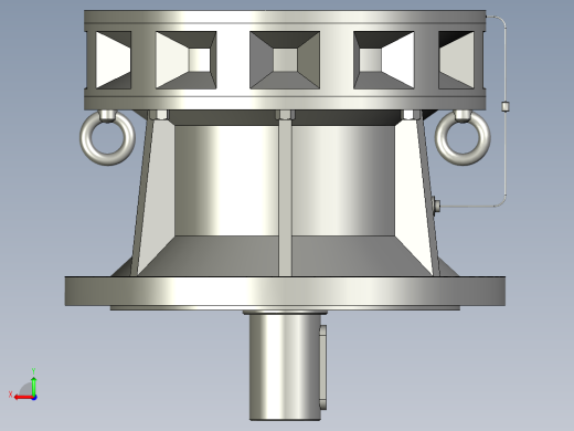 BY(Y)型卧式单级外形摆线针轮减速机(化工部标准)BLY3-59-22_减速机2后视缩略图