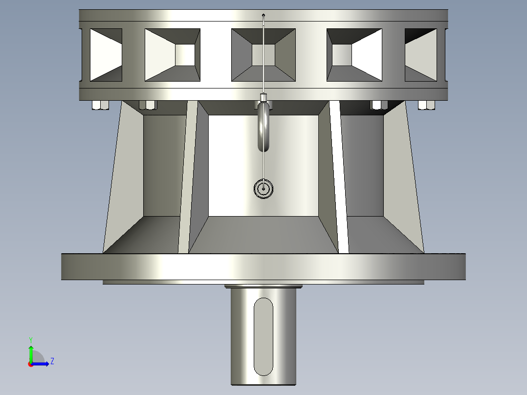 BY(Y)型卧式单级外形摆线针轮减速机(化工部标准)BLY3-59-22_减速机2左视图