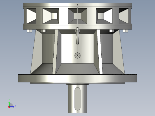 BY(Y)型卧式单级外形摆线针轮减速机(化工部标准)BLY3-59-22_减速机2左视缩略图