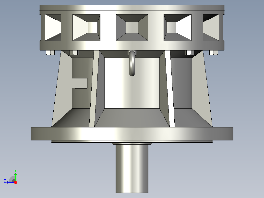 BY(Y)型卧式单级外形摆线针轮减速机(化工部标准)BLY3-59-22_减速机2右视图