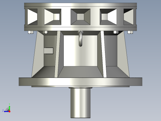 BY(Y)型卧式单级外形摆线针轮减速机(化工部标准)BLY3-59-22_减速机2右视缩略图